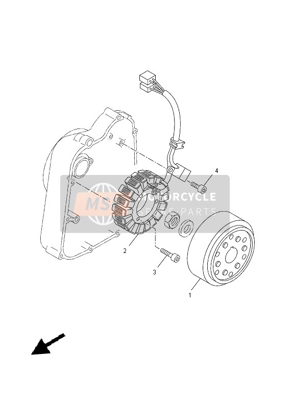 Yamaha YP250R 2014 Generatore per un 2014 Yamaha YP250R